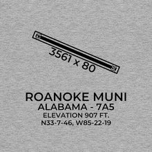 Load image into Gallery viewer, 7a5 roanoke al t shirt, Gray