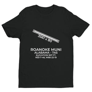7a5 roanoke al t shirt, Black