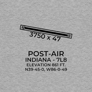 7l8 indianapolis in t shirt, Gray