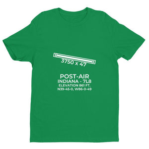 7l8 indianapolis in t shirt, Green