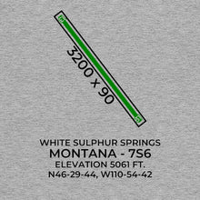 Load image into Gallery viewer, 7s6 white sulphur springs mt t shirt, Gray