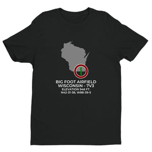 BIG FOOT AIRFIELD near WALWORTH; WISCONSIN (7V3) T-Shirt