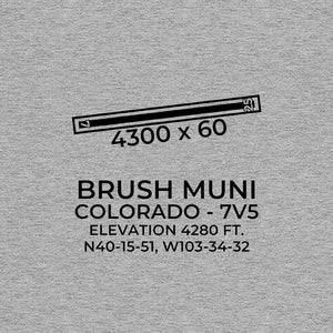 7v5 brush co t shirt, Gray