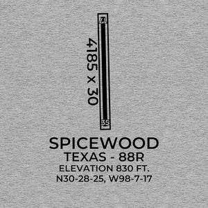 88R facility map in SPICEWOOD; TEXAS