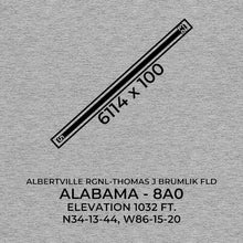 Load image into Gallery viewer, 8a0 albertville al t shirt, Gray