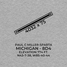 Load image into Gallery viewer, 8d4 sparta mi t shirt, Gray