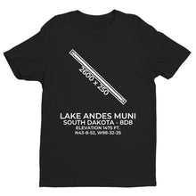 Load image into Gallery viewer, 8d8 lake andes sd t shirt, Black
