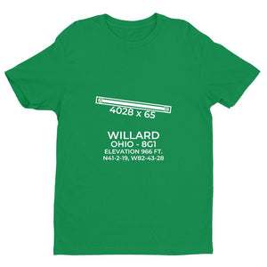 8g1 willard oh t shirt, Green
