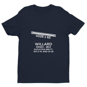 8g1 willard oh t shirt, Navy
