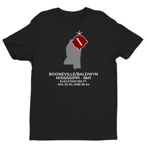 BOONEVILLE/BALDWYN; MISSISSIPPI (8M1) T-Shirt