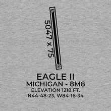 Load image into Gallery viewer, 8m8 lewiston mi t shirt, Gray