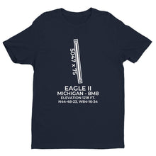 Load image into Gallery viewer, 8m8 lewiston mi t shirt, Navy
