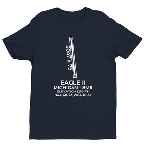 8m8 lewiston mi t shirt, Navy