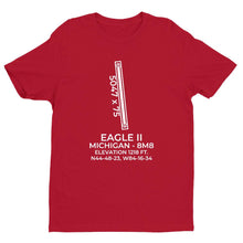 Load image into Gallery viewer, 8m8 lewiston mi t shirt, Red