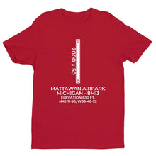 Load image into Gallery viewer, 8mi3 mattawan mi t shirt, Red