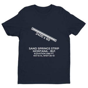8u1 sand springs mt t shirt, Navy