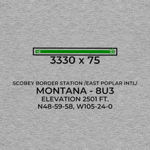 Load image into Gallery viewer, 8u3 scobey mt t shirt, Gray