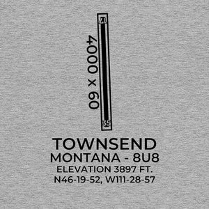 8u8 townsend mt t shirt, Gray