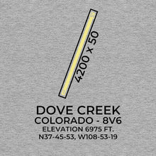Load image into Gallery viewer, 8v6 dove creek co t shirt, Gray