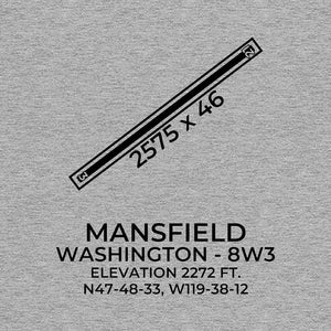 8w3 mansfield wa t shirt, Gray