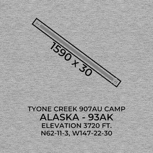 93AK facility map in TYONE CREEK; ALASKA