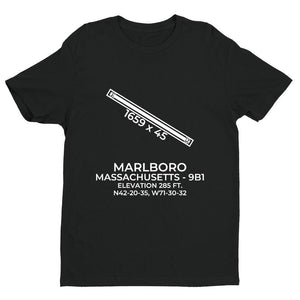 9b1 marlboro ma t shirt, Black