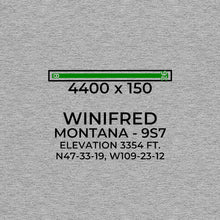 Load image into Gallery viewer, 9S7 facility map in WINIFRED; MONTANA