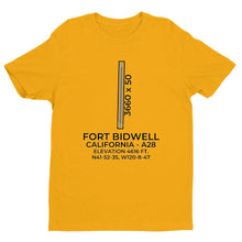 Load image into Gallery viewer, a28 fort bidwell ca t shirt, Yellow