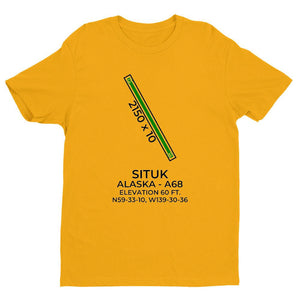 a68 yakutat ak t shirt, Yellow