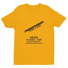 Load image into Gallery viewer, adk adak island ak t shirt, Yellow