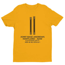 Load image into Gallery viewer, adw camp springs md t shirt, Yellow