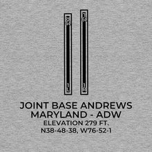 Load image into Gallery viewer, adw camp springs md t shirt, Gray