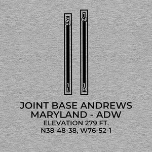 adw camp springs md t shirt, Gray