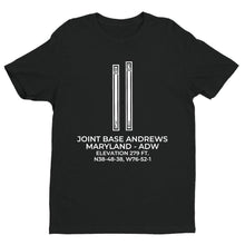 Load image into Gallery viewer, adw camp springs md t shirt, Black