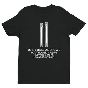 adw camp springs md t shirt, Black