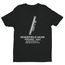Load image into Gallery viewer, akq wakefield va t shirt, Black
