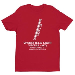 akq wakefield va t shirt, Red
