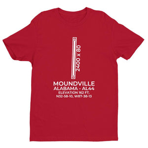 al44 moundville al t shirt, Red