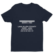 Load image into Gallery viewer, aoh lima oh t shirt, Navy