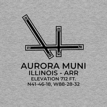 Load image into Gallery viewer, arr chicago aurora il t shirt, Gray