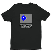Load image into Gallery viewer, ASPEN-PITKIN CO/SARDY FIELD near ASPEN; COLORADO (ASE; KASE) T-Shirt