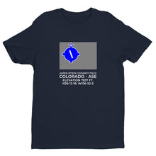 Load image into Gallery viewer, ASPEN-PITKIN CO/SARDY FIELD near ASPEN; COLORADO (ASE; KASE) T-Shirt