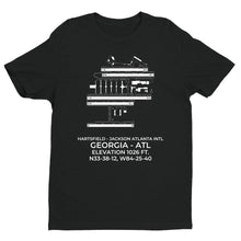 Load image into Gallery viewer, HARTSFIELD - JACKSON ATLANTA INTL in ATLANTA; GEORGIA (ATL; KATL) (w/ taxiways) T-Shirt