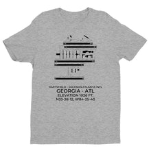 Load image into Gallery viewer, HARTSFIELD - JACKSON ATLANTA INTL in ATLANTA; GEORGIA (ATL; KATL) (w/ taxiways) T-Shirt