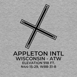 atw appleton wi t shirt, Gray