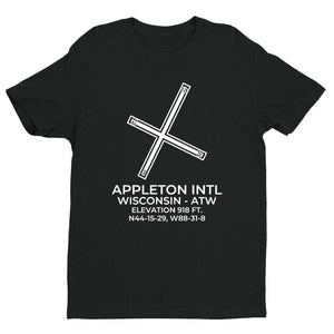 atw appleton wi t shirt, Black