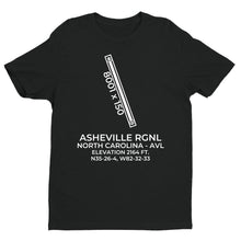 Load image into Gallery viewer, ASHEVILLE RGNL in ASHEVILLE; NORTH CAROLINA (AVL; KAVL) T-Shirt