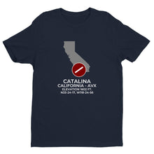 Load image into Gallery viewer, CATALINA near AVALON; CALIFORNIA (AVX; KAVX) T-Shirt