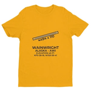 awi wainwright ak t shirt, Yellow