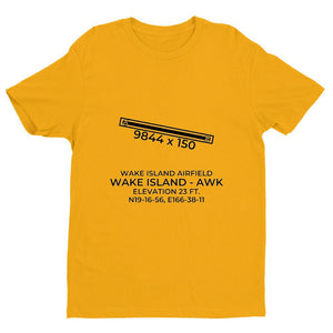 awk wake island wq t shirt, Yellow